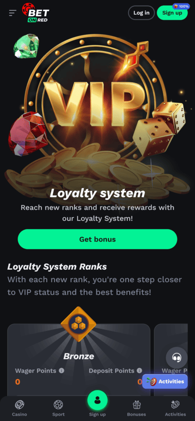 BetOnRed Casino Mobile Experience