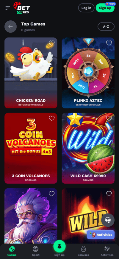 BetOnRed Casino Slot Games